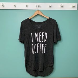 I Need Coffee PJ Shirt